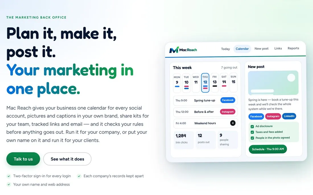 Mac Reach marketing studio