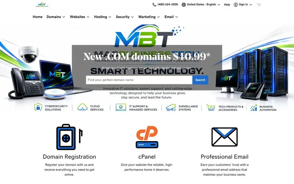 Mac Business Tech Solutions website