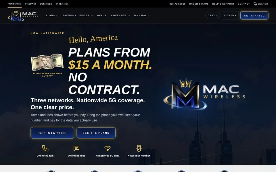 Mac Wireless Co. website