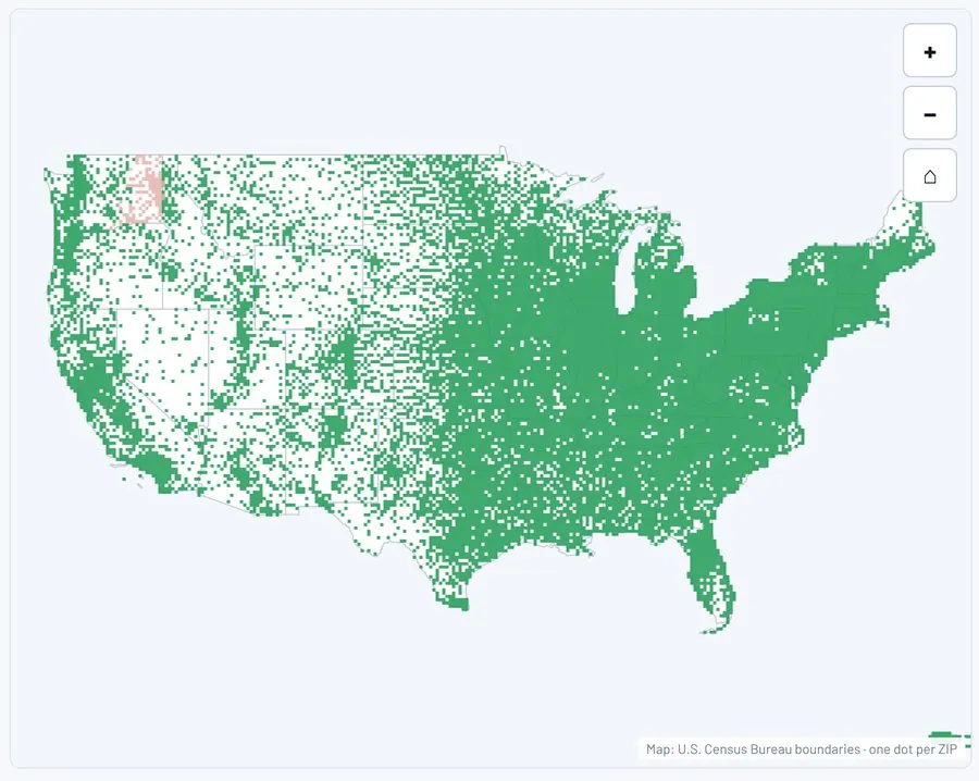 Mac Wireless nationwide coverage map